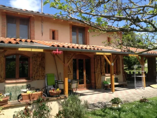 Typical local house in the countryside near Carbonne